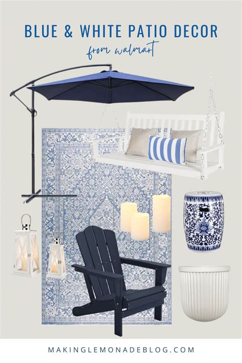 Enchanting Blue and White Patio Decor Ideas to Turn Your Outdoor Space into a Serene Haven