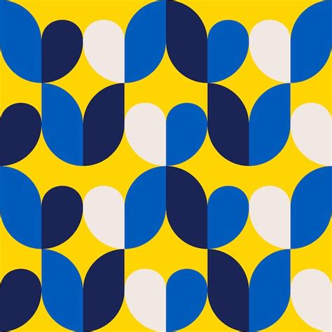 Blue And Yellow Pattern