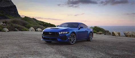 Blue Black Mustang