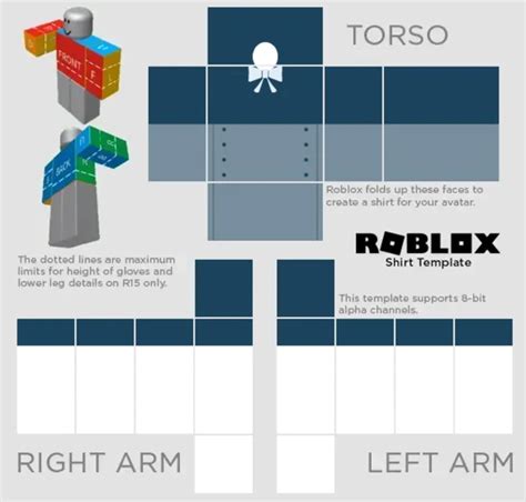 Blue Blouse Roblox Roblox Clothes Free design Templates for all 