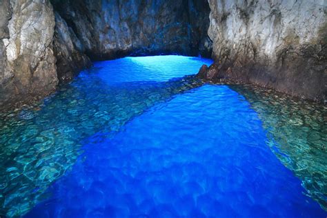 Blue Cave inside