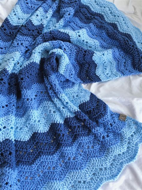 Blue Crochet Blanket