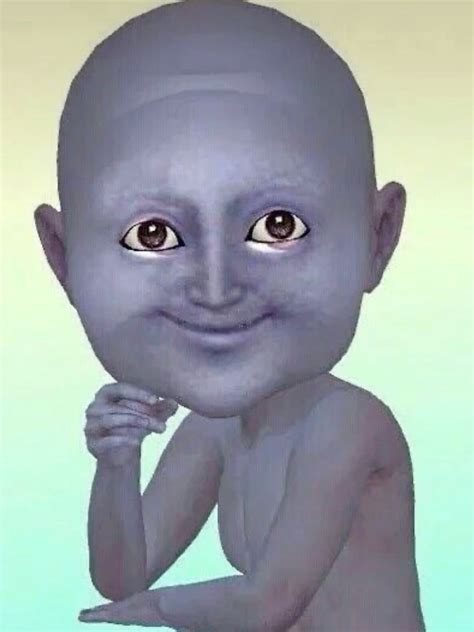 Blue Face Baby Meme