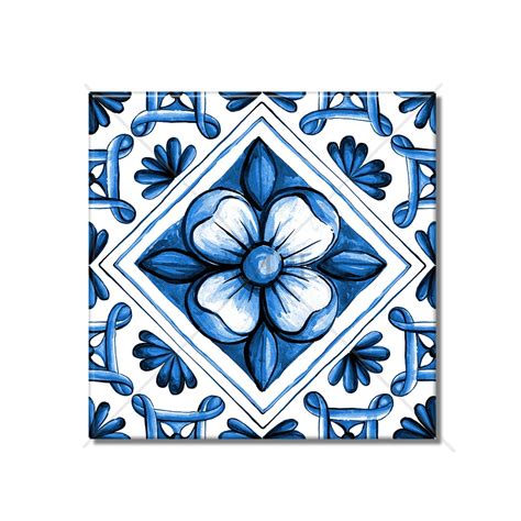 Blue Flower Tile
