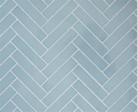 Blue Herringbone Tile