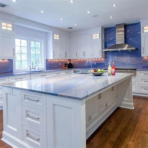 Blue Pearl Granite Installed Design Photos and Reviews Granix Inc. Blue granite countertops
