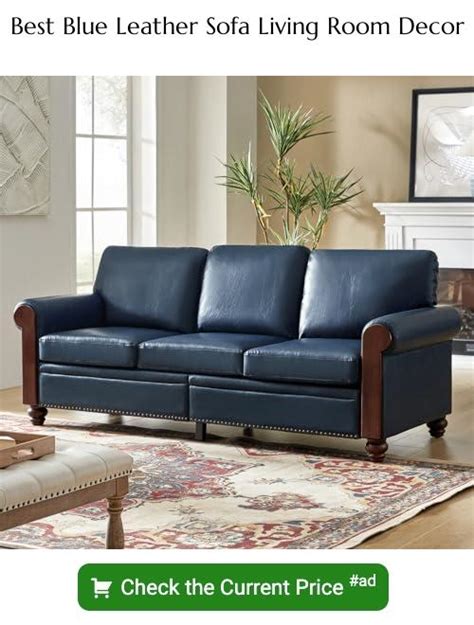 Blue Leather Sofa Design Ideas