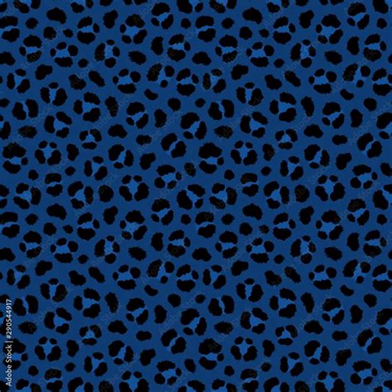 Blue Leopard Pattern