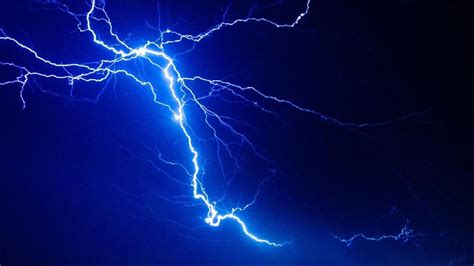 Blue Lightning Background