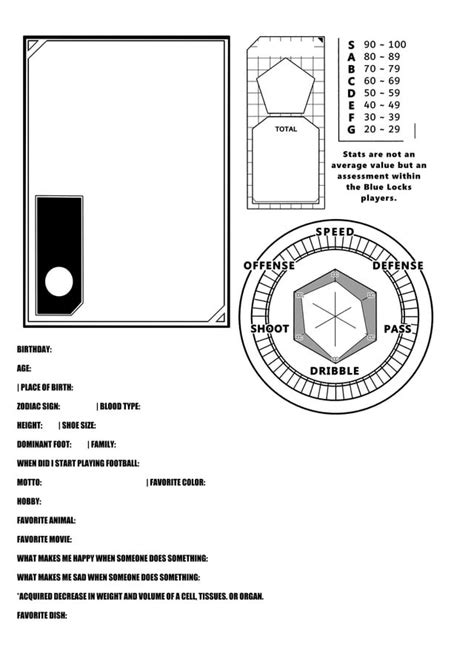 Blue Lock Stats Template