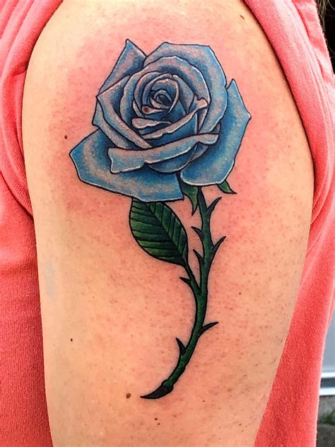 Blue Rose Tattoos Meanings, Tattoo Designs & Placement