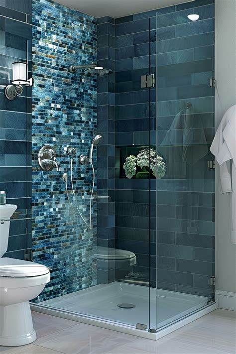 Blue Shower Tile Ideas
