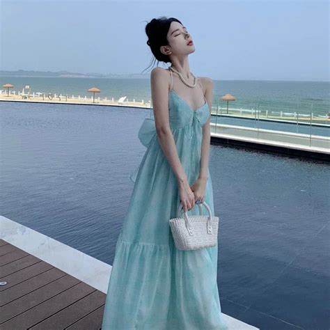 Blue Summer Beach Dress