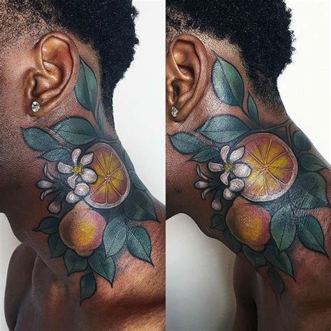Blue Tattoo Dark Skin