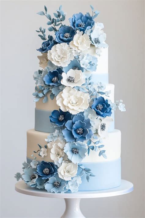 Say 'I Do' to a Stunning Blue Wedding Cake for Your Big Day - The Ultimate Guide to Blue Wedding Cake Designs and Ideas