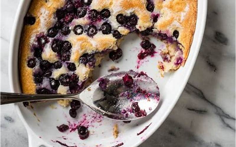 Blueberries, Flour, Sugar, And Milk