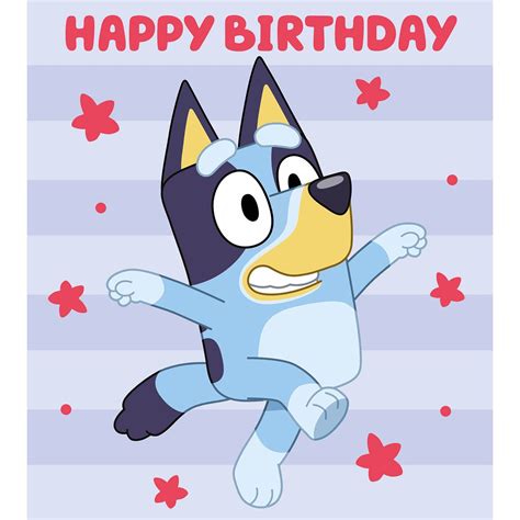 Bluey Birthday Card Free Printable