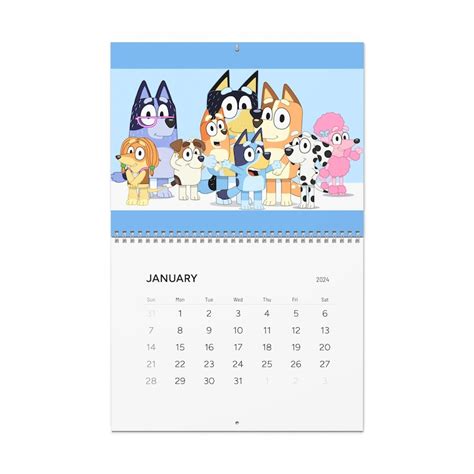 Bluey Calendar 2024