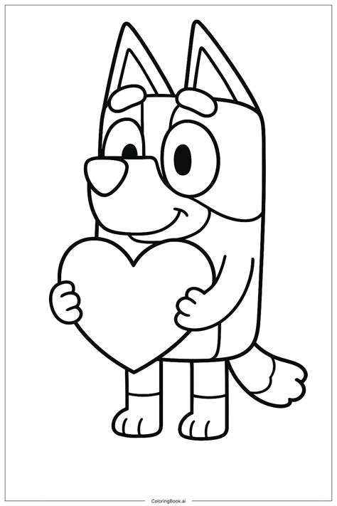 Bluey Coloring Page