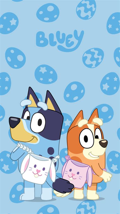 Bluey Easter Background