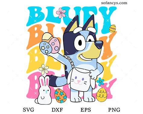 Bluey Easter Clipart