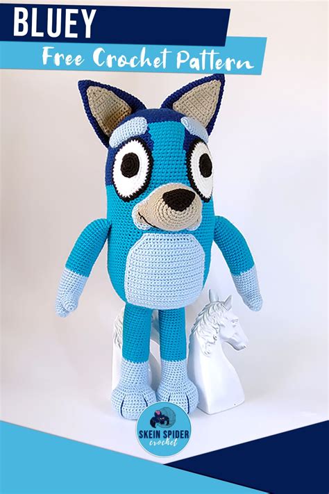 Bluey Long Dog Crochet Pattern