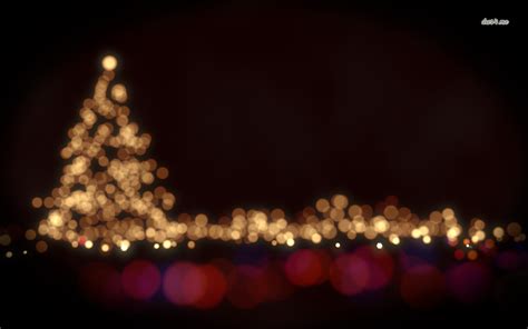 Blurry Christmas Lights Desktop Background