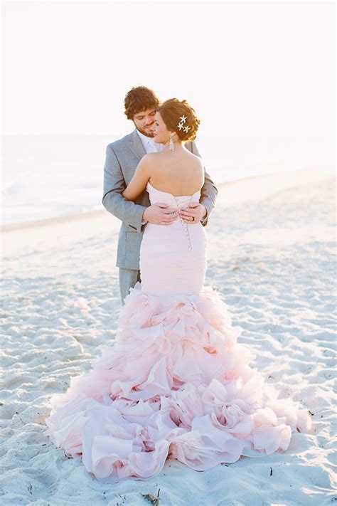 Blush Beach Wedding Dress