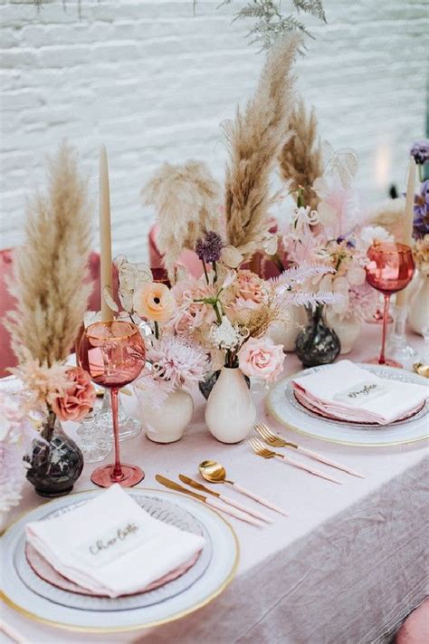 Blush Wedding Centerpieces