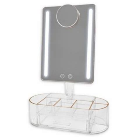 Blushly Lighted Vanity Mirror With Organization Base