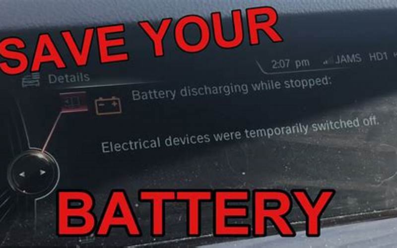 What to Do When Your BMW Battery is Discharging While Stopped?