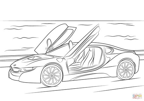 Bmw I8 Coloring Pages