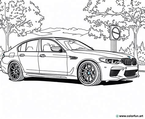 Bmw M5 Coloring Pages