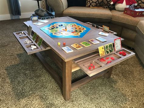 Board Game Coffee Table. Album in comments. woodworking