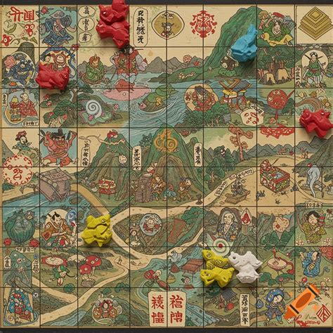 Board Game Japanese Theme