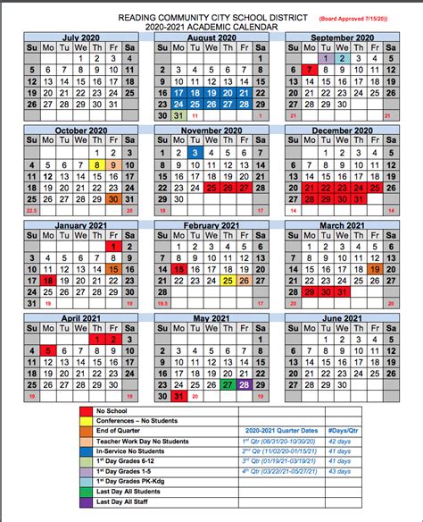 Calendars Metropolitan School District Of Martinsville within
