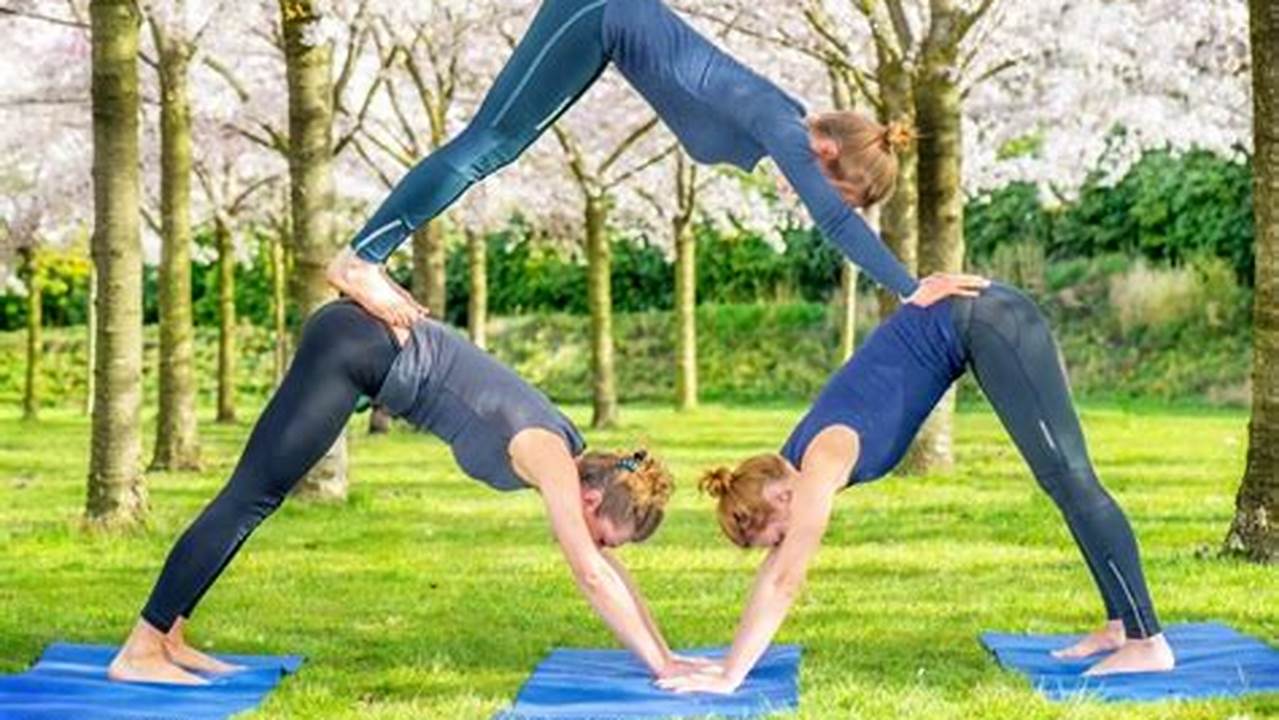 Boat Pose, Three People Yoga Poses