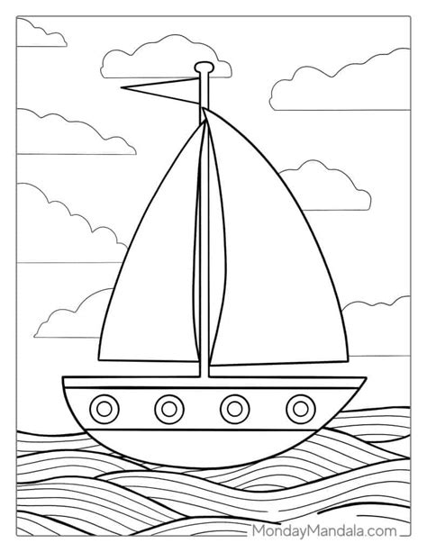 Boat Color Page