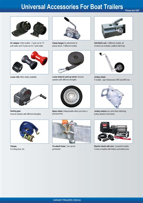 Boat Trailer Accessories
