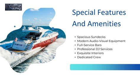Boat features amenities