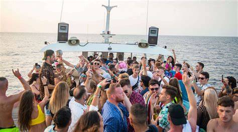 Boat party atmosphere