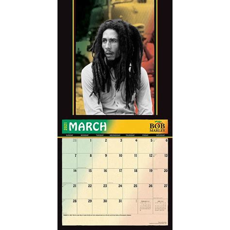 Bob Marley 2024 Calendar