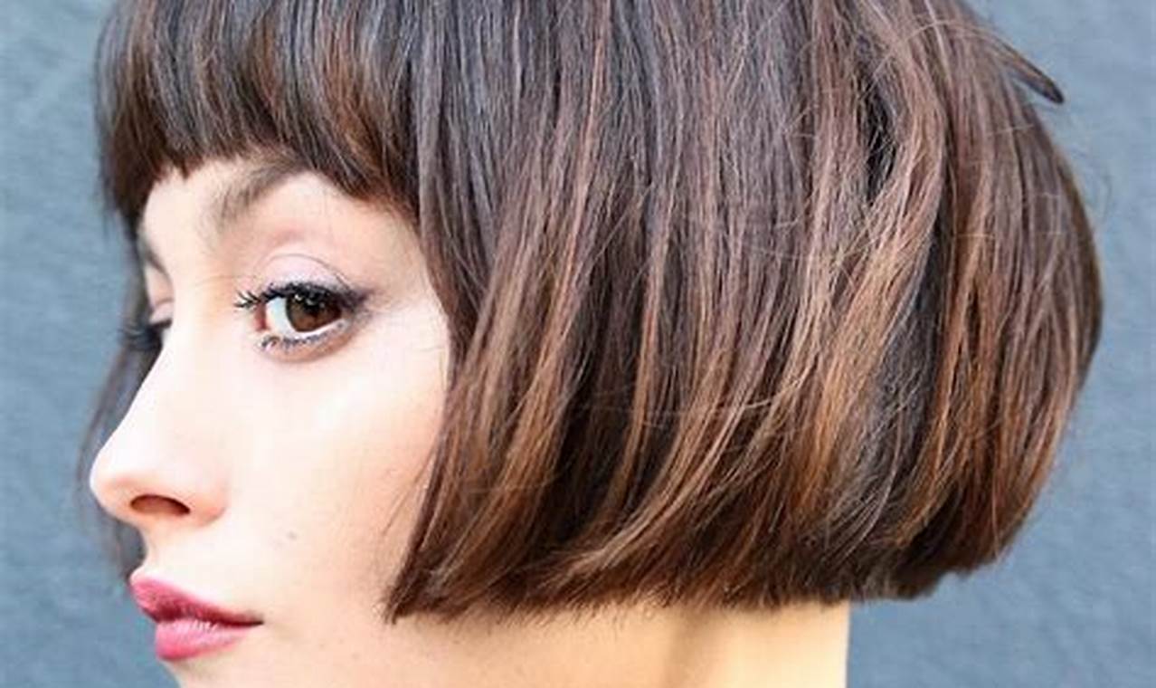 Bob Haircut for Thick Hair with Round Face