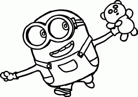 Bob Minion Coloring Pages