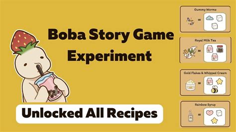 Boba Story Lid Recipes