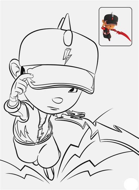 Boboiboy Colouring Sheet