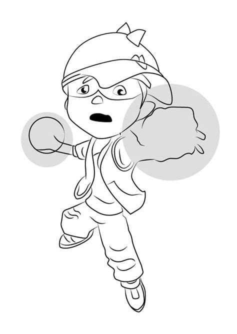 Boboiboy Solar Colouring