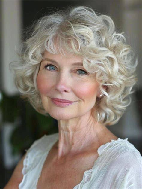 Bobs for Curly Hair Over 70