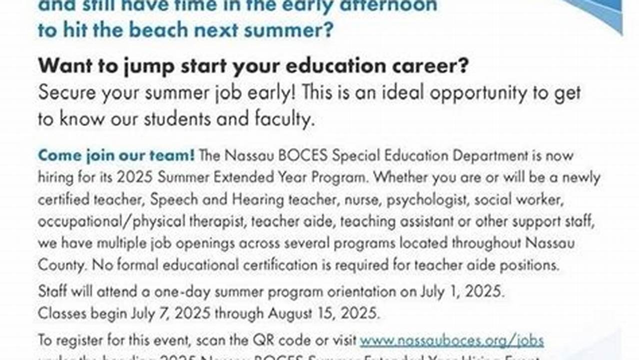 Boces Summer Program 2025