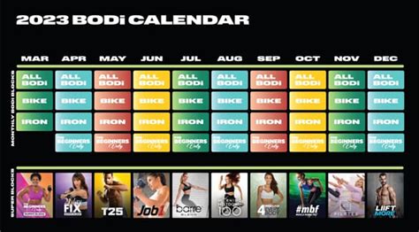 Bodi Block Calendar